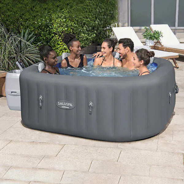 SaluSpa Coronado EnergySense Square Air Jet 4-6 Person Inflatable Spa