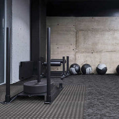 Norsk Dual Density Reversible Gym Flooring, 48 sq ft., 24 in. x 24 in. Foam Mats