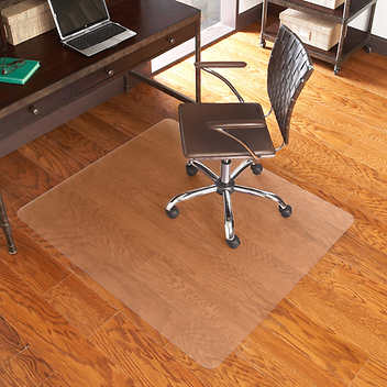 ES Robbins Chair Mat for Hard Floors, 46 x 60 No Lip, Clear
