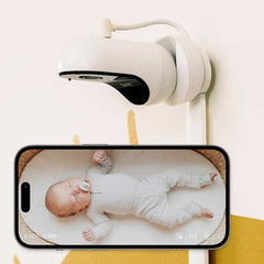 Owlet Dream Duo 2 Smart Baby Monitor Bundle: FDA-Cleared Dream Sock plus Cam 2 HD WiFi Video, Travel Case & White Sleeper