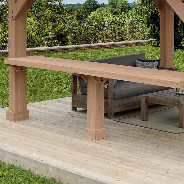 Yardistry 12' Pavilion Bar Counter