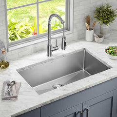 Delta 32” Undermount 16 Gauge Kitchen Sink with 18” Kitchen Faucet