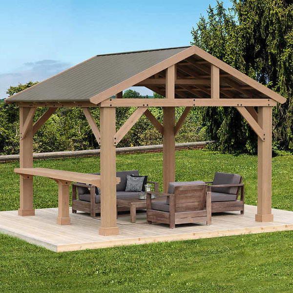 Yardistry 12' Gazebo Bar Counter