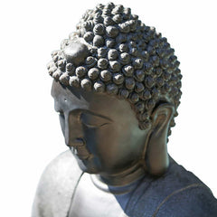 33" Sitting Buddha Waterfall Fountain with LED Accent Lighting