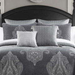 Waterford 8-Piece Comforter Set Meegan Gray