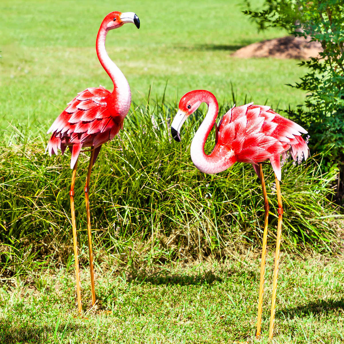 Pink Flamingo Pair