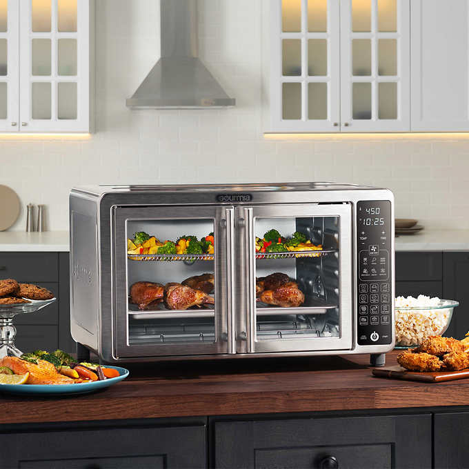 Gourmia XL Digital Air Fryer Oven with Single-Pull French Doors