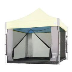 E-Z up Screen Cube 6, 10'X10', Straight Leg with Carry Bag (Gray)