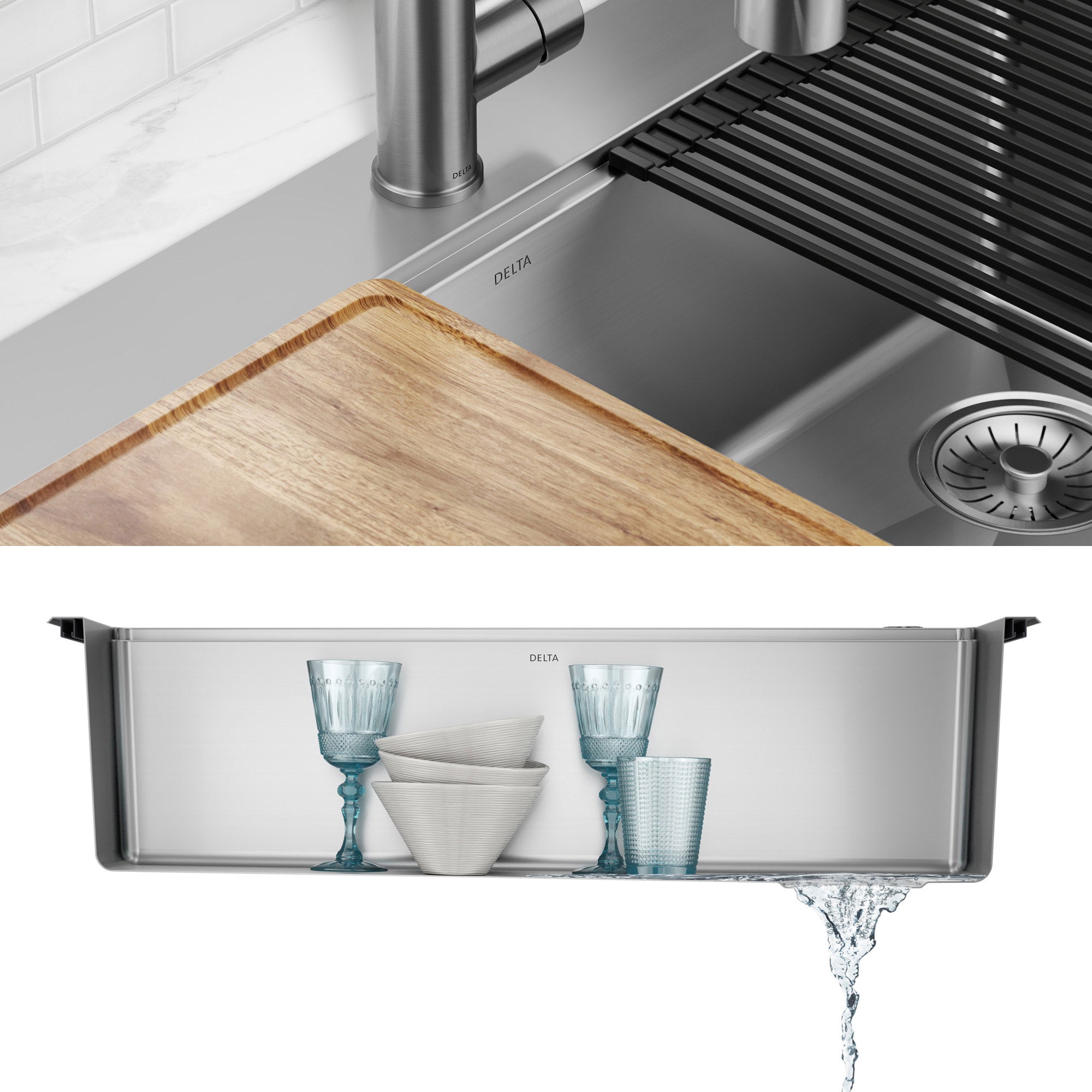 33” Stainless Steel Dual Mount Single Bowl Kitchen Sink