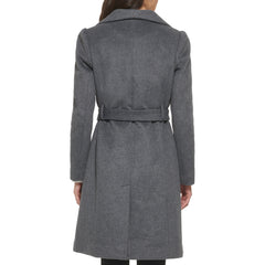 Karl Lagerfeld Ladies' Belted Wool Blend Coat