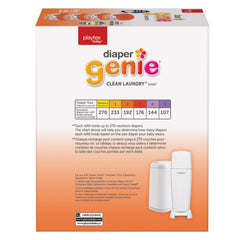 Playtex Diaper Genie Max Fresh Refill Bags with a Clean Laundry Scent and Anti-Microbial, 1,080 Count, plus 2 Carbon Filters
