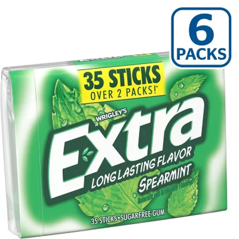 Extra Spearmint Sugar-Free Gum (35 Ct., 6 Pks.)