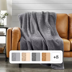 Member'S Mark Teddy Faux Fur Throw 60" X 70" (Assorted Colors)