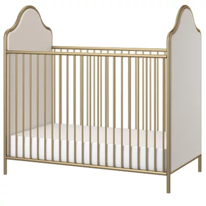 Little Seeds Piper Upholstered Metal Crib (Choose Your Color)