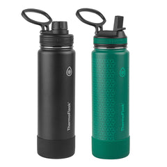 24 Oz Stainless Steel Insulated Water Bottle, 2-Pack
