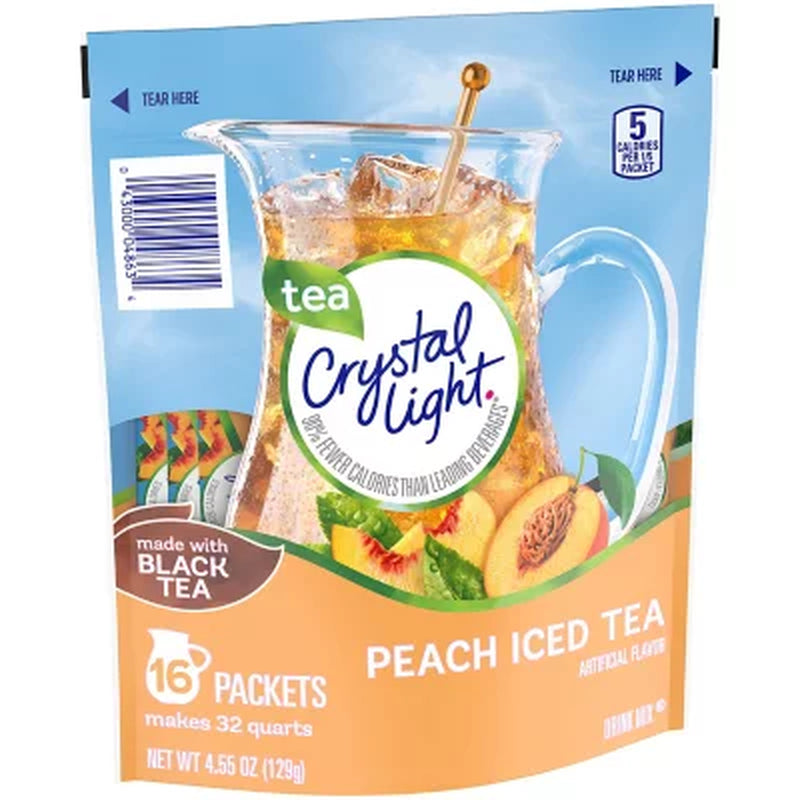 Crystal Light Peach Iced Tea Powdered Drink Mix (4.55 Oz.)