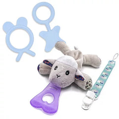 NISSI & JIREH 5-In-1 Pacifier Soother and Teether Set Bundle (Choose Type & Color)