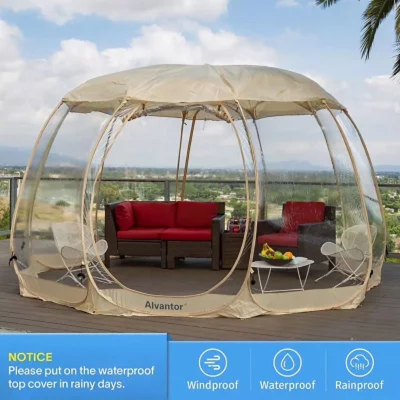Alvantor Bubble Tent Pop up Gazebo 15' X 15' Camping Tent