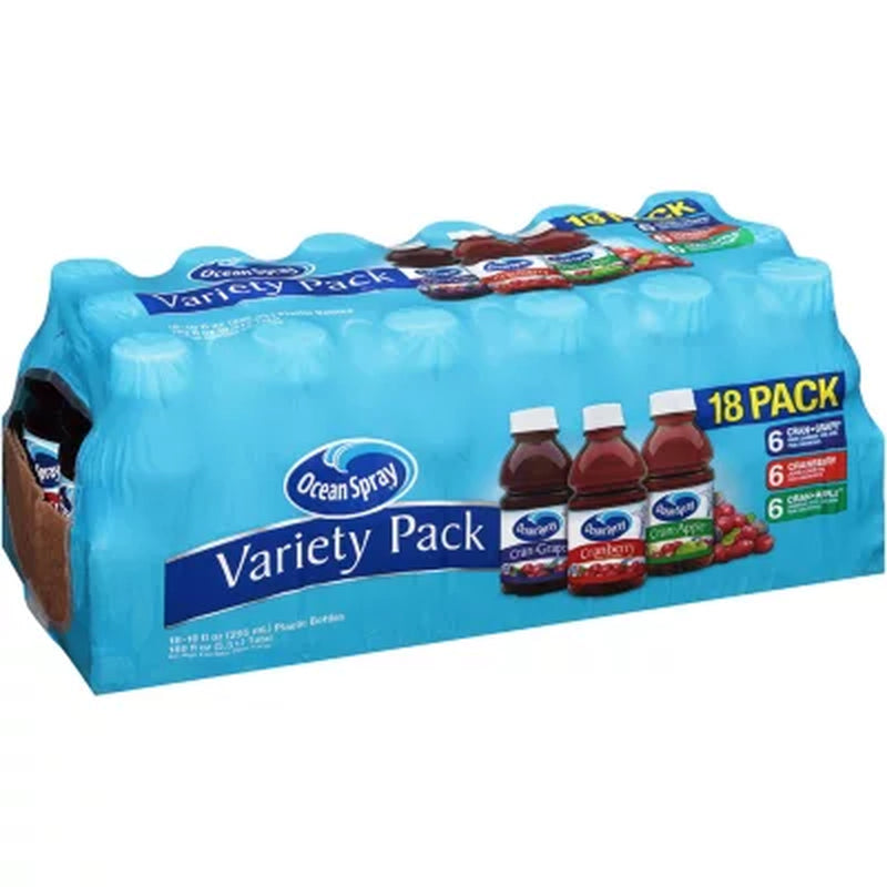 Ocean Spray Juice Drink Variety Pack (10 Fl. Oz., 18 Pk.)