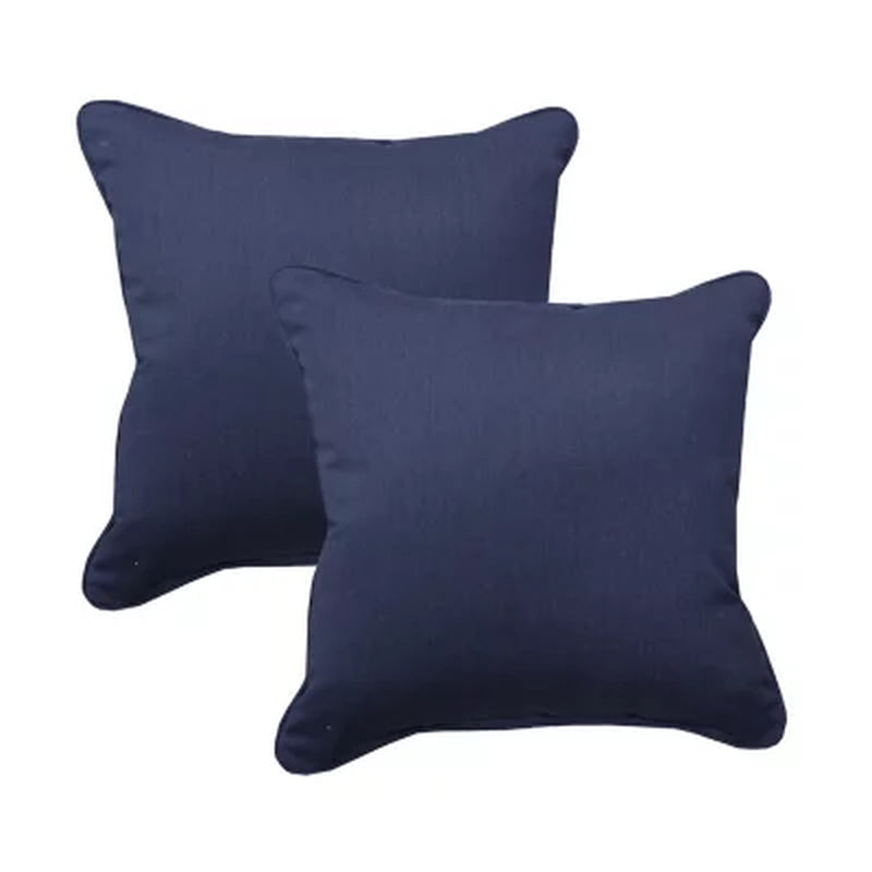 Member'S Mark 2-Pack Solid Accent Pillows with Sunbrella Fabric (Various Colors)