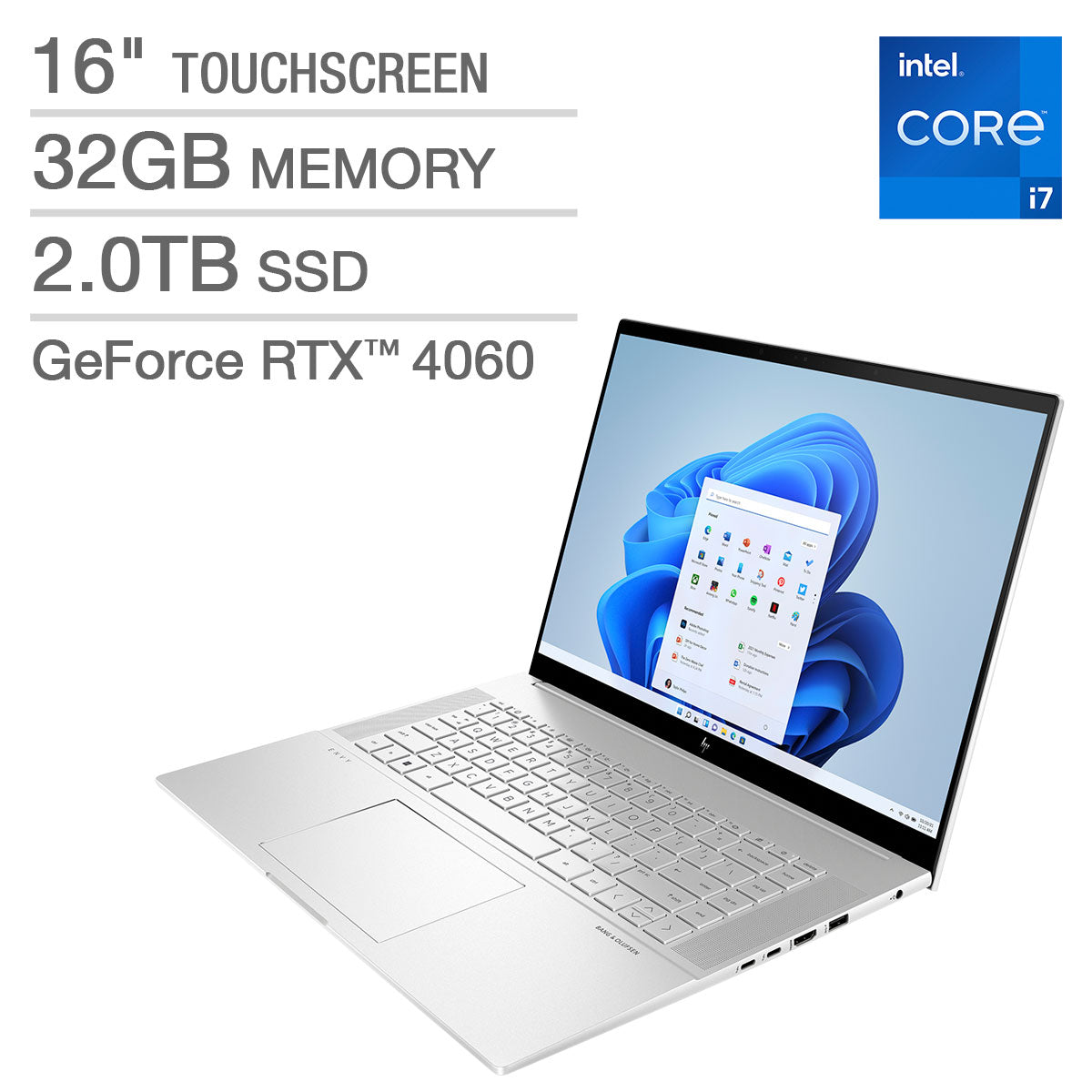 HP ENVY 16" Touchscreen Laptop - 13th Gen Intel Core i7-13700H - GeForce RTX 4060 - WQXGA (2560 x 1600) 48-120Hz
