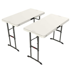 Lifetime 4-Foot Commercial Adjustable Height Folding Table (2-pack) Image
