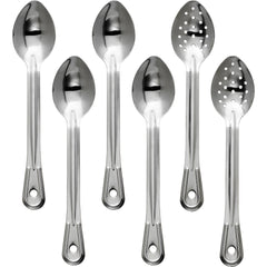 Tramontina Serving Spoons, Assorted Styles, Stainless Steel, 6-count Image