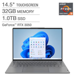 Lenovo Slim 7 Pro X 14.5" Touchscreen Laptop - AMD Ryzen 9 6900HS - GeForce RTX 3050 - 120Hz 3072 x 1920 Display - Windows 11 Image