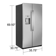 GE 21.8 cu. ft. Counter-Depth Side-by-Side Refrigerator