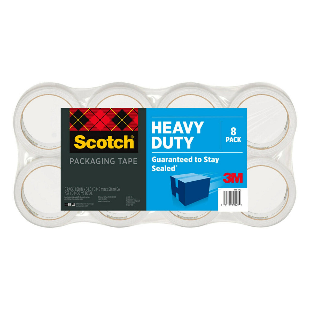 Scotch Heavy Duty Shipping Tape 8-pack Image