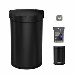 Simplehuman 45L Semi Round Sensor Can and 4.5L Step Can with Odorsorb