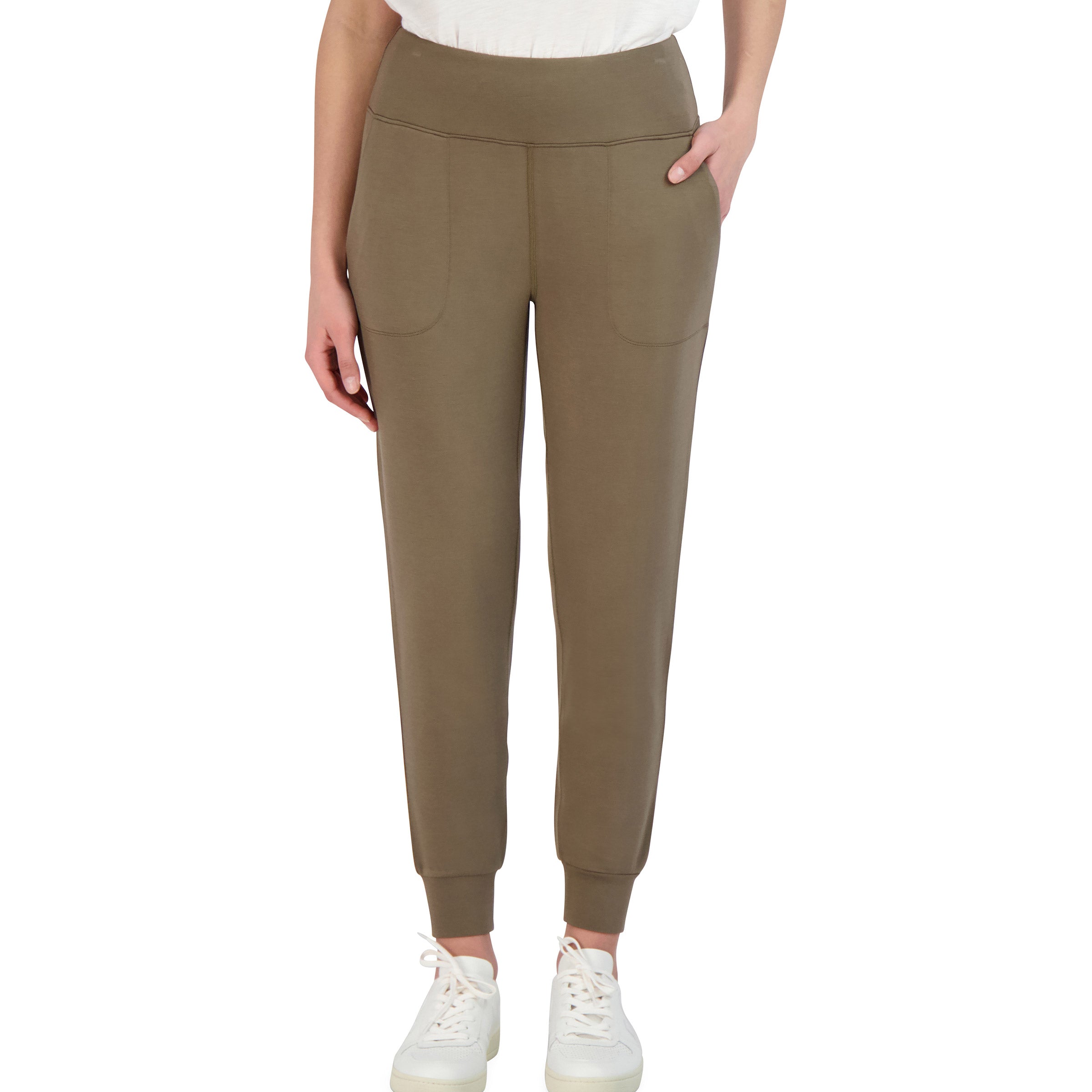 Sage Ladies' Pull On Jogger - Brown / X-Small