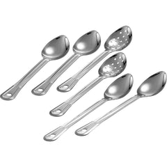 Tramontina Serving Spoons, Assorted Styles, Stainless Steel, 6-count