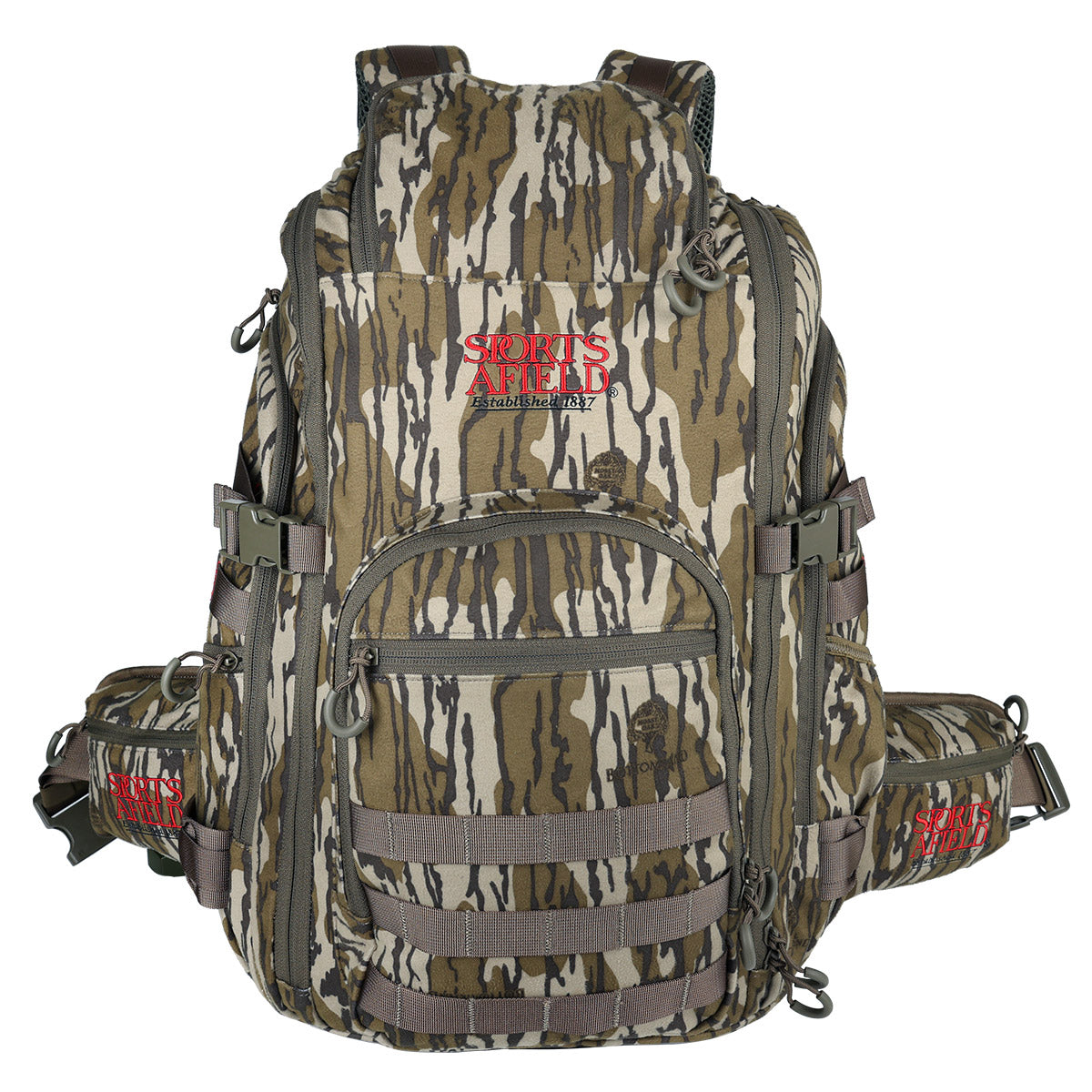 Sports Afield Hunting Day Pack With Mossy Oak Bottomland Camo Image