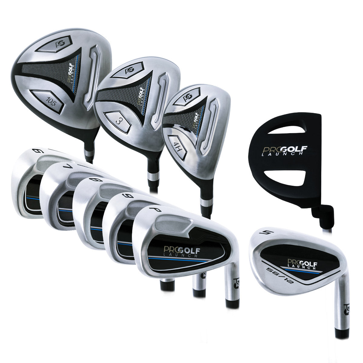 Pro Golf LAUNCH 10-piece Golf Club Set - Men's Right Handed