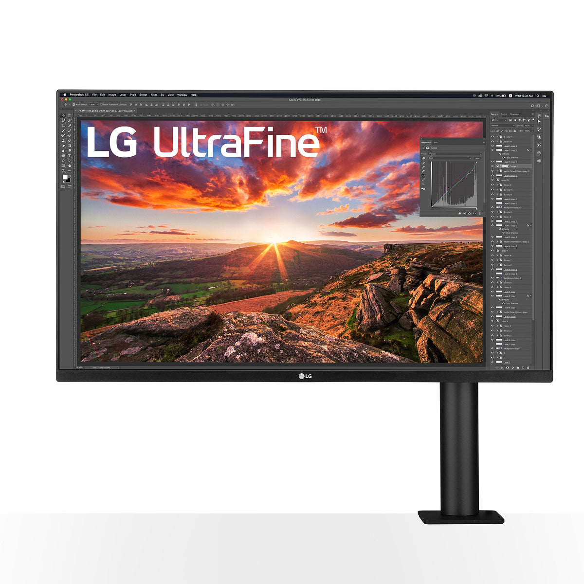 LG 32" Class Ultrafine UHD IPS Monitor with ErgoStand Image