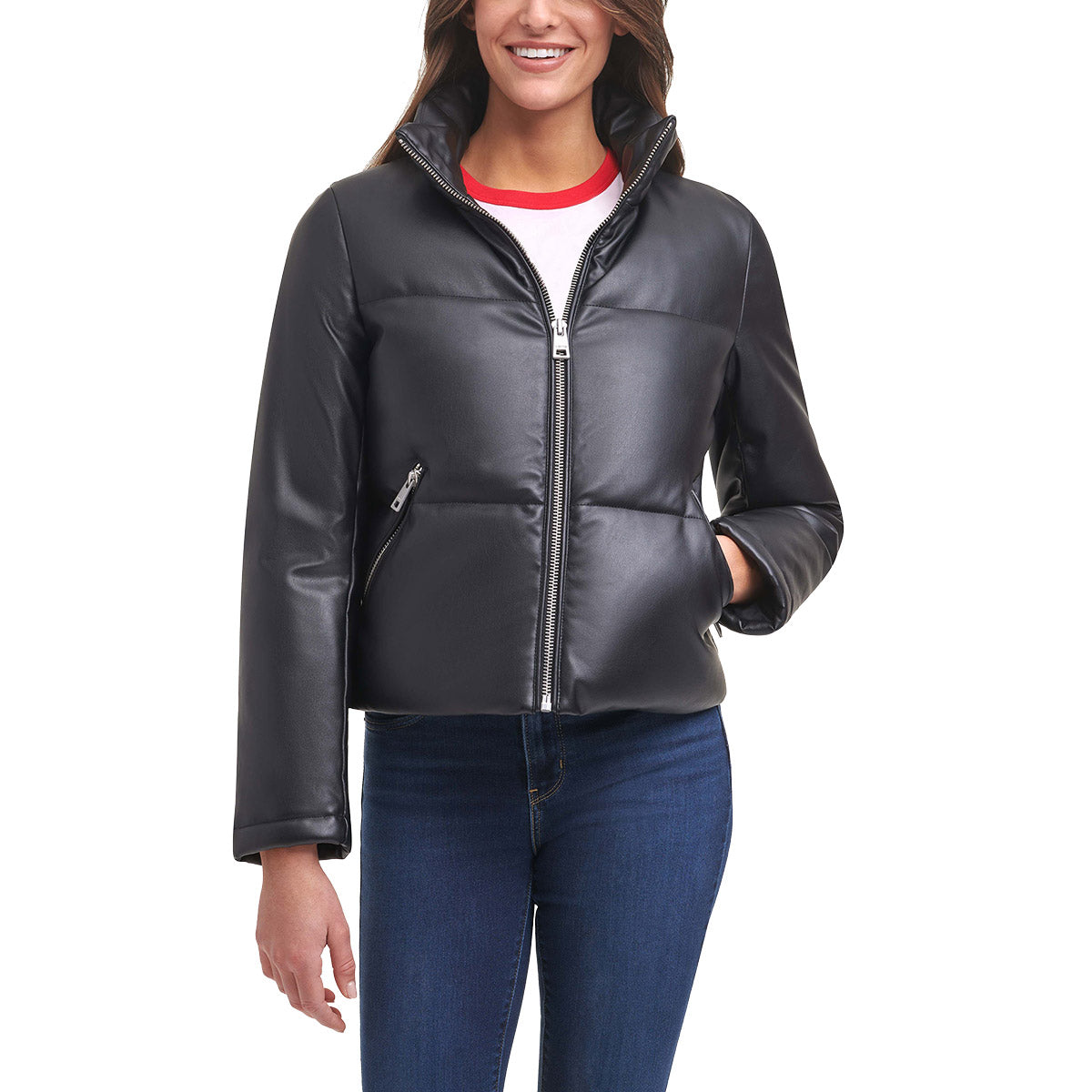 Levi's Ladies' Faux Leather Puffer Image