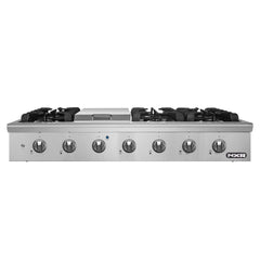 NXR 48 Inch. Professional Style GAS Cook Top with Zinc Alloy Knobs