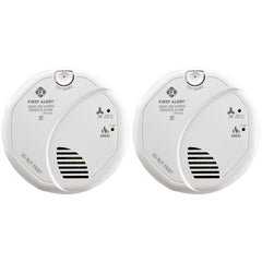 First Alert BRK Hardwired Talking Photoelectric Smoke and Carbon Monoxide (CO) Detector, 2-Pack Image