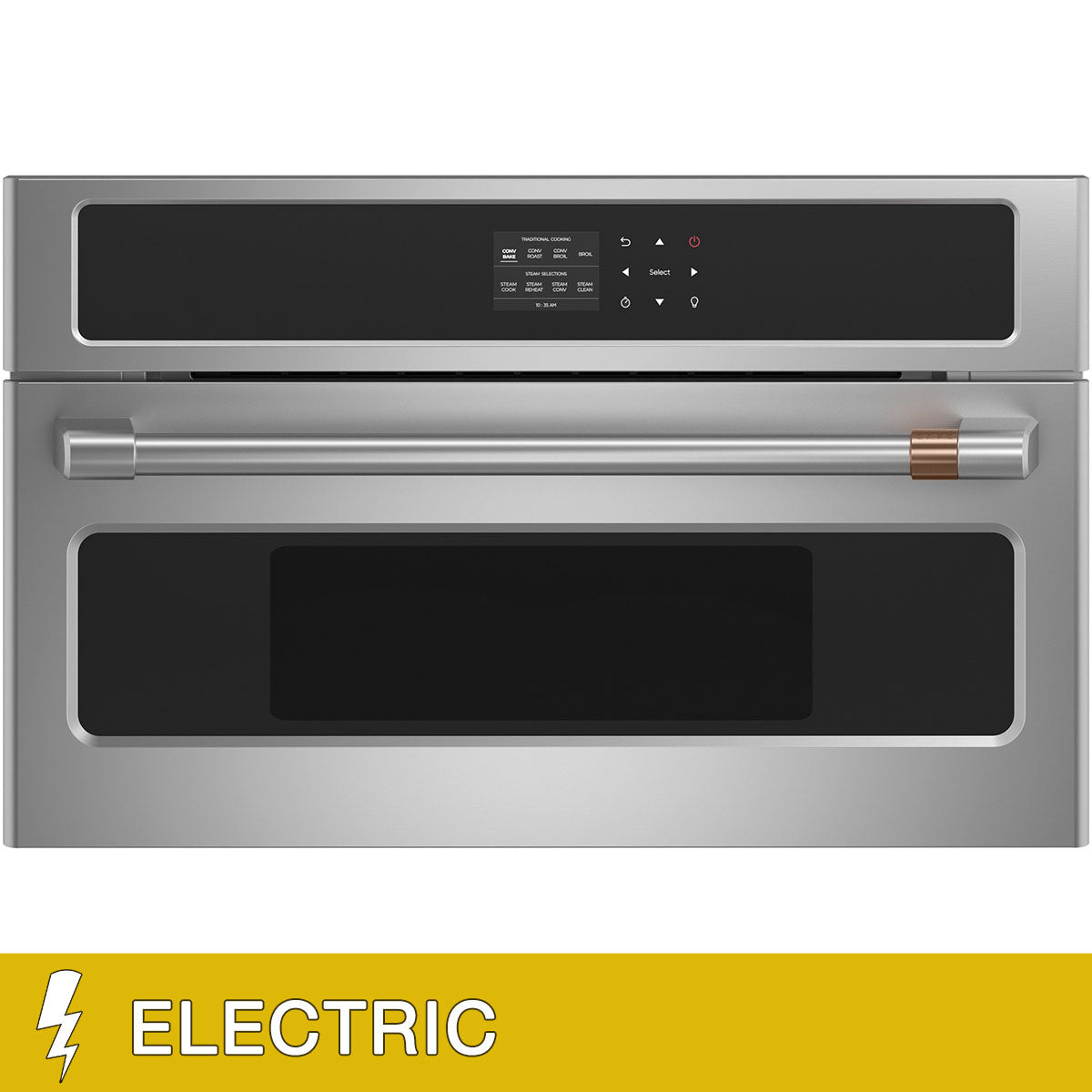 Café 30 inch. Built-In Microwave Convection Oven with Combination Fast Cook in Stainless Steel Image