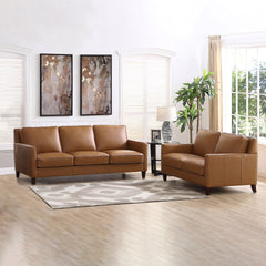 West Park 2-piece Leather Set - Sofa, Loveseat Image