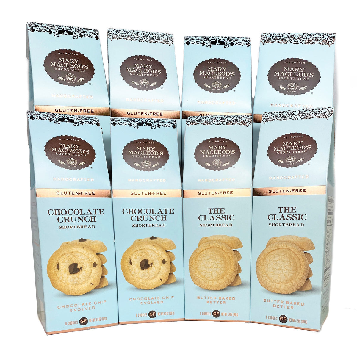 Mary Macleod's Gluten Free Shortbread Cookies Mixed Assortment 8-Pack