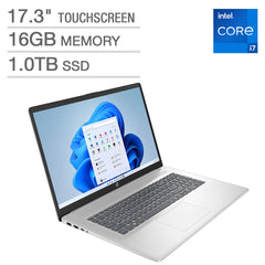 HP 17.3" Touchscreen Laptop - 13th Gen Intel Core i7-1355U - Windows 11