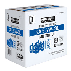 Kirkland Signature 5W-30 Full Synthetic Motor Oil 1-Quart, 12-pack