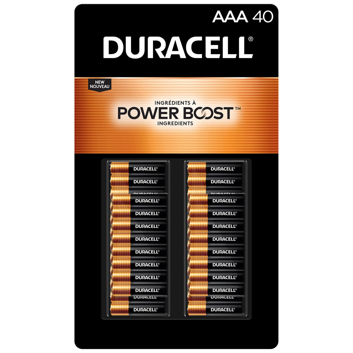 Duracell Coppertop Alkaline AAA Batteries, 40-count Image