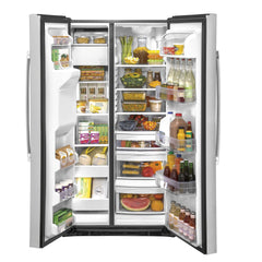 GE 25.1 cu. ft. Side-by-Side Refrigerator with LED Lighting