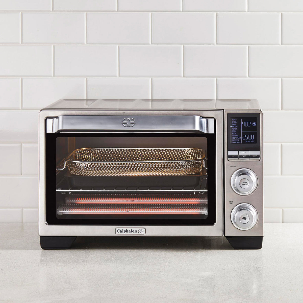 Calphalon Quartz Heat Countertop Toaster Oven with Air Fry, 0.88 Cu. Ft. Image