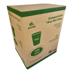 Eco Raj 16 oz Hot or Cold Compostable Cup, 1,000-count Image